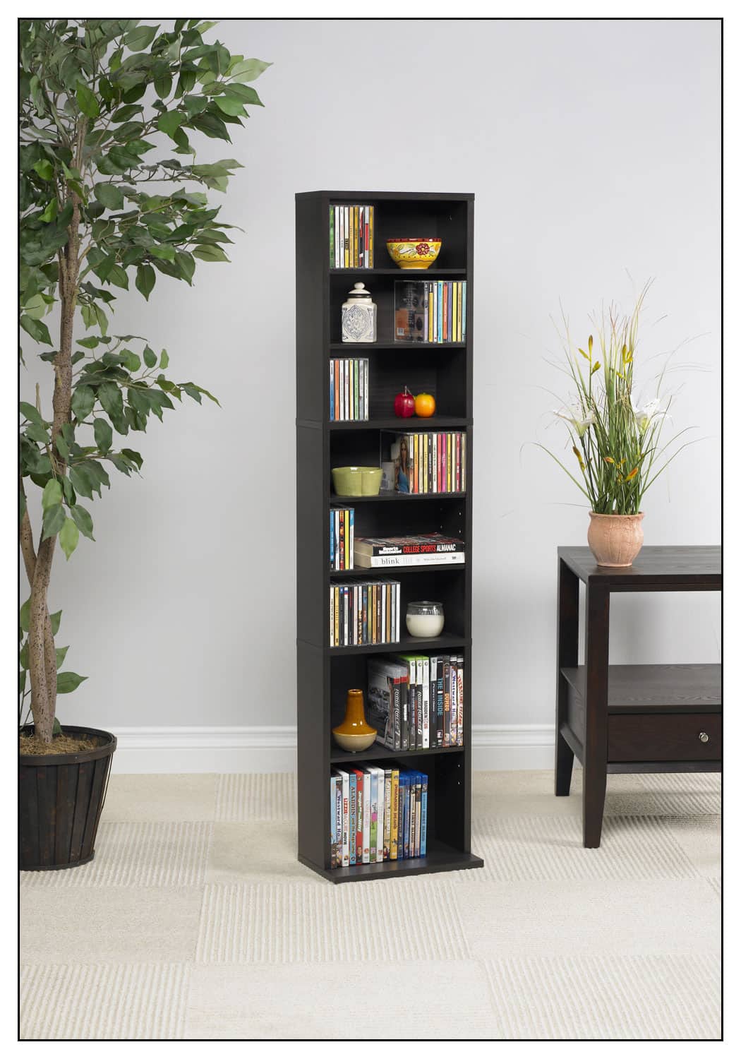 Alt View 11. Atlantic - Summit Media Storage Cabinet - Espresso.