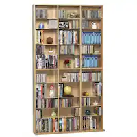 Atlantic - Oskar Wood Media Cabinet - Light Maple - Front_Zoom