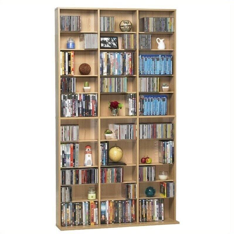 Alt View 11. Atlantic - Oskar Wood Media Cabinet - Light Maple.