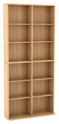 Atlantic - Oskar Media Storage Cabinet - Maple - Front_Zoom