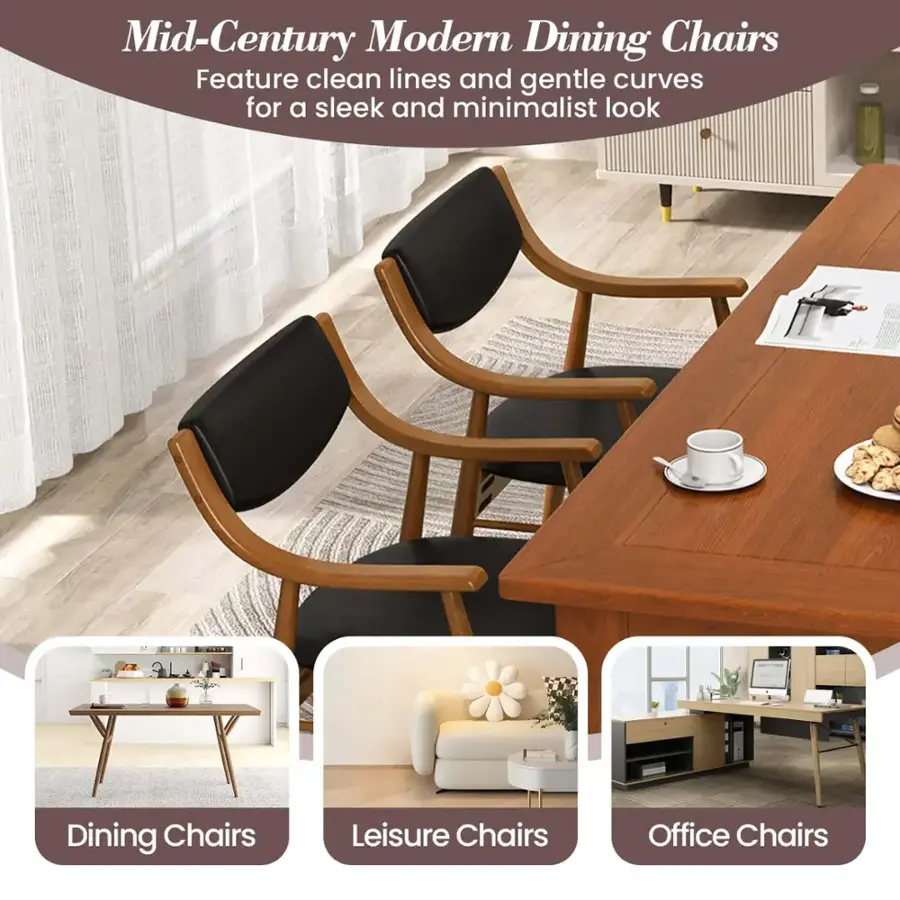 Mid-Century Modern Dining Chairs: Feature clean lines and gentle curves for a sleek and minimalist look.
Leisure Chairs: Designed for relaxation and comfort, these chairs offer a cozy and inviting atmosphere.
Office Chairs: Designed for functionality and ergonomics, these chairs provide support and comfort for work-related tasks.