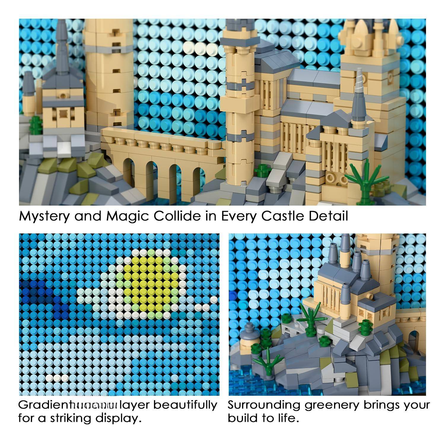 EZTW1 Magic Castle Building Set 3d Wall Art 2 in 1 Home Decor Model ...