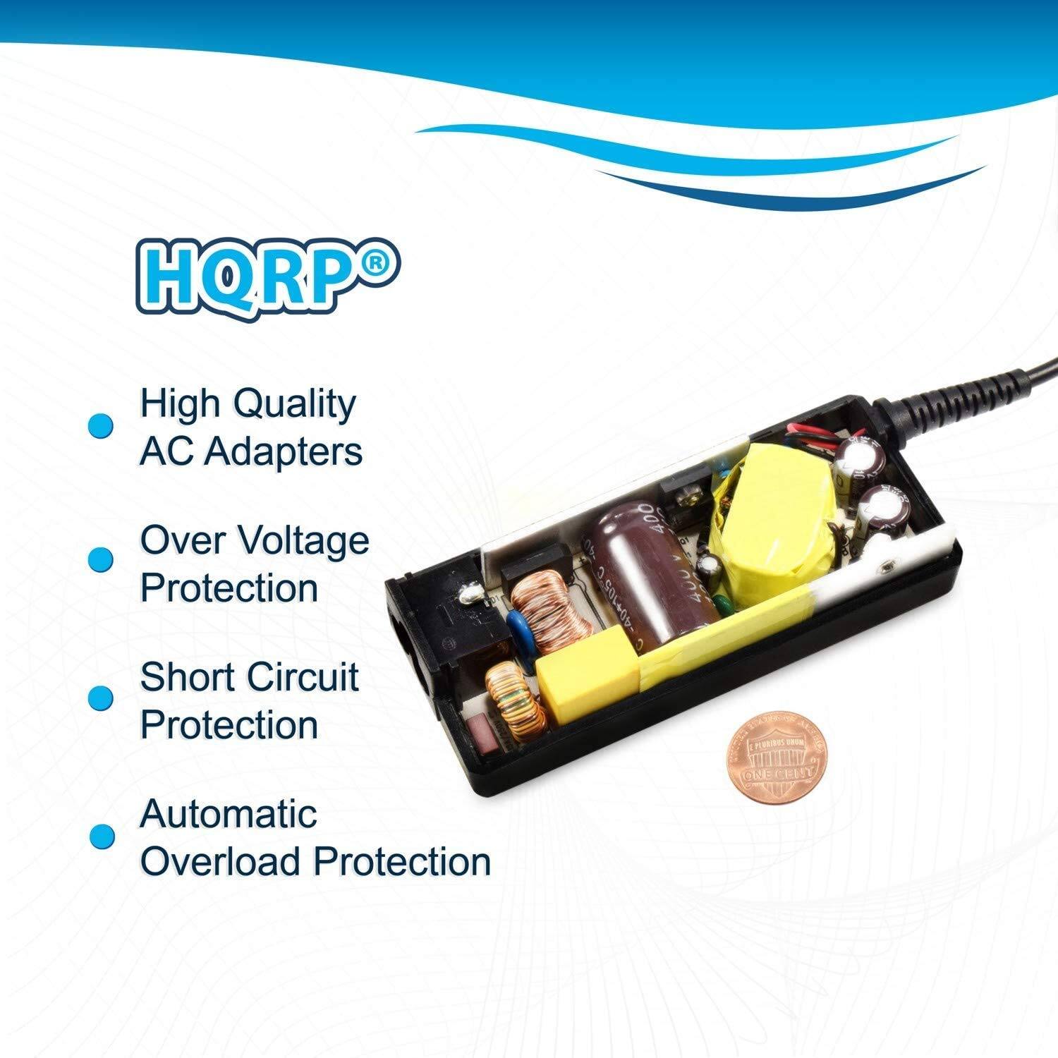 HQRP High Quality AC Adapters  
- Over Voltage Protection  
- Short Circuit Protection  
- Automatic Overload Protection