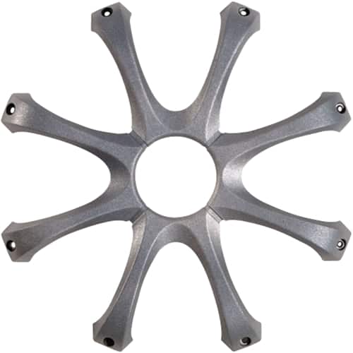 KICKER - 12" Round Grille - Gray - Front_Zoom