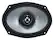 Front. KICKER - PS 6" x 9" Coaxial Speakers (Pair) - Black/Silver.