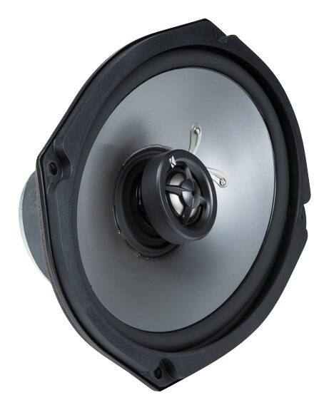 Alt View 12. KICKER - PS 6" x 9" Coaxial Speakers (Pair) - Black/Silver.