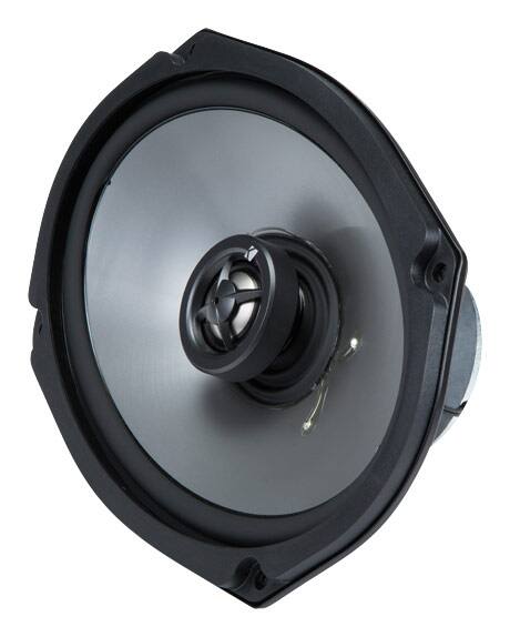 Alt View 13. KICKER - PS 6" x 9" Coaxial Speakers (Pair) - Black/Silver.