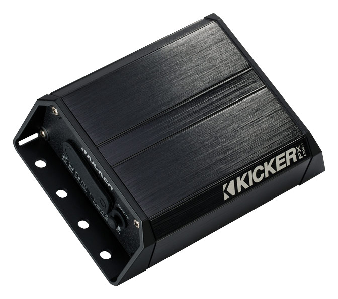 KICKER - PXA-Series 200W Class AB Mono Amplifier with Selectable Low-Pass Crossover - Black