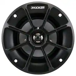KICKER - PS 4" Coaxial Speakers (Pair) - Black/Silver