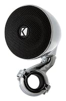 KICKER - PSM 3" Mini-Enclosed Handlebar Speakers (Pair) - Black/Silver - Front_Standard