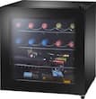 Insignia™ - 16-Bottle Wine Cooler - Black - Angle
