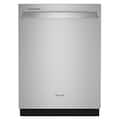 Whirlpool - 24 inch Top Control Built-in Stainless Steel Tub Dishwasher with 3rd Rack, Water Repellent Silverware Basket, 41 dBA - Stainless Steel