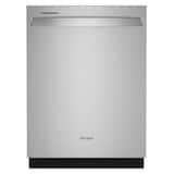 Whirlpool - 24 inch Top Control Built-in Stainless Steel Tub Dishwasher with 3rd Rack, Water Repellent Silverware Basket, 41 dBA - Stainless Steel