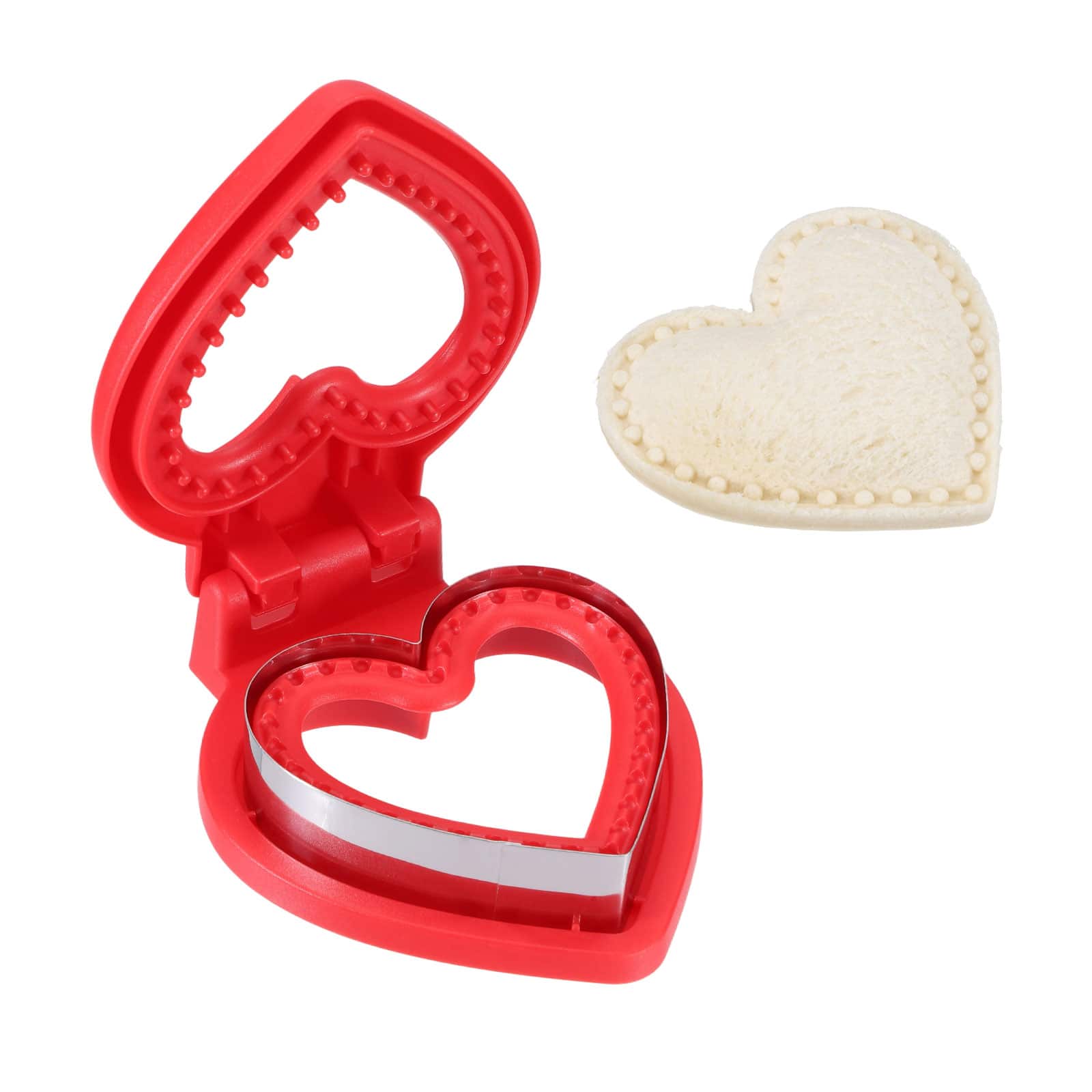 Unique Bargains - Crustless Sandwich Cutter, Love-Shape Uncrustable Sealer for DIY Breakfast Lunch Tea - Red price history on PriceWatchPro