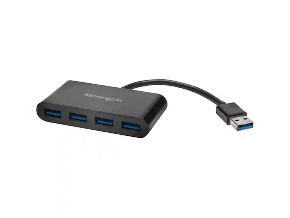 Front. Kensington - Kensington Uh4000 Usb 3.0 4-Port Hub - Unknown.
