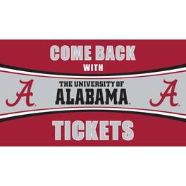 Evergreen Enterprises - Alabama Crimson Tide 28" x 16" Come Back With Tickets Door Mat - Multicolor