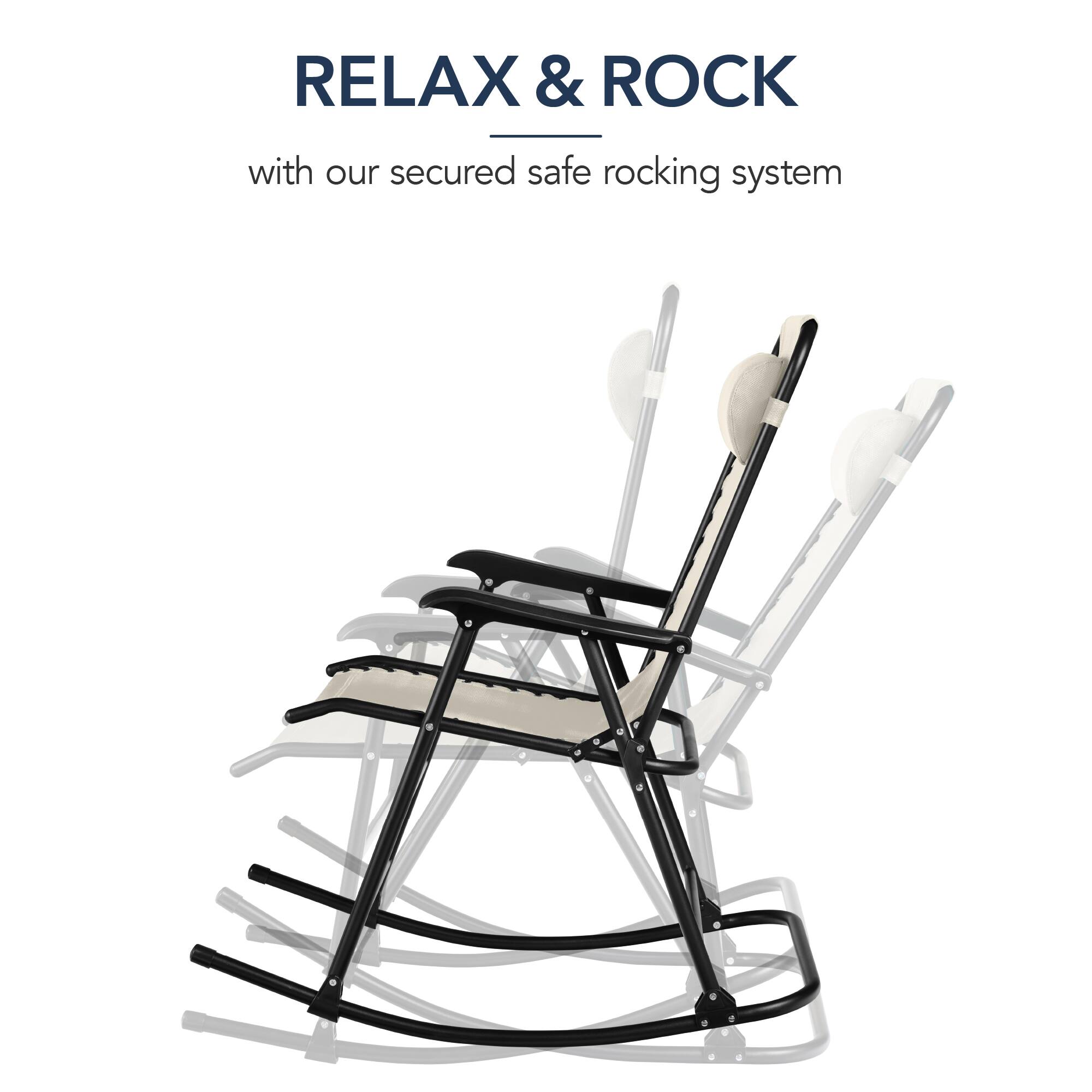 RELAX & ROCK  
with our secured safe rocking system