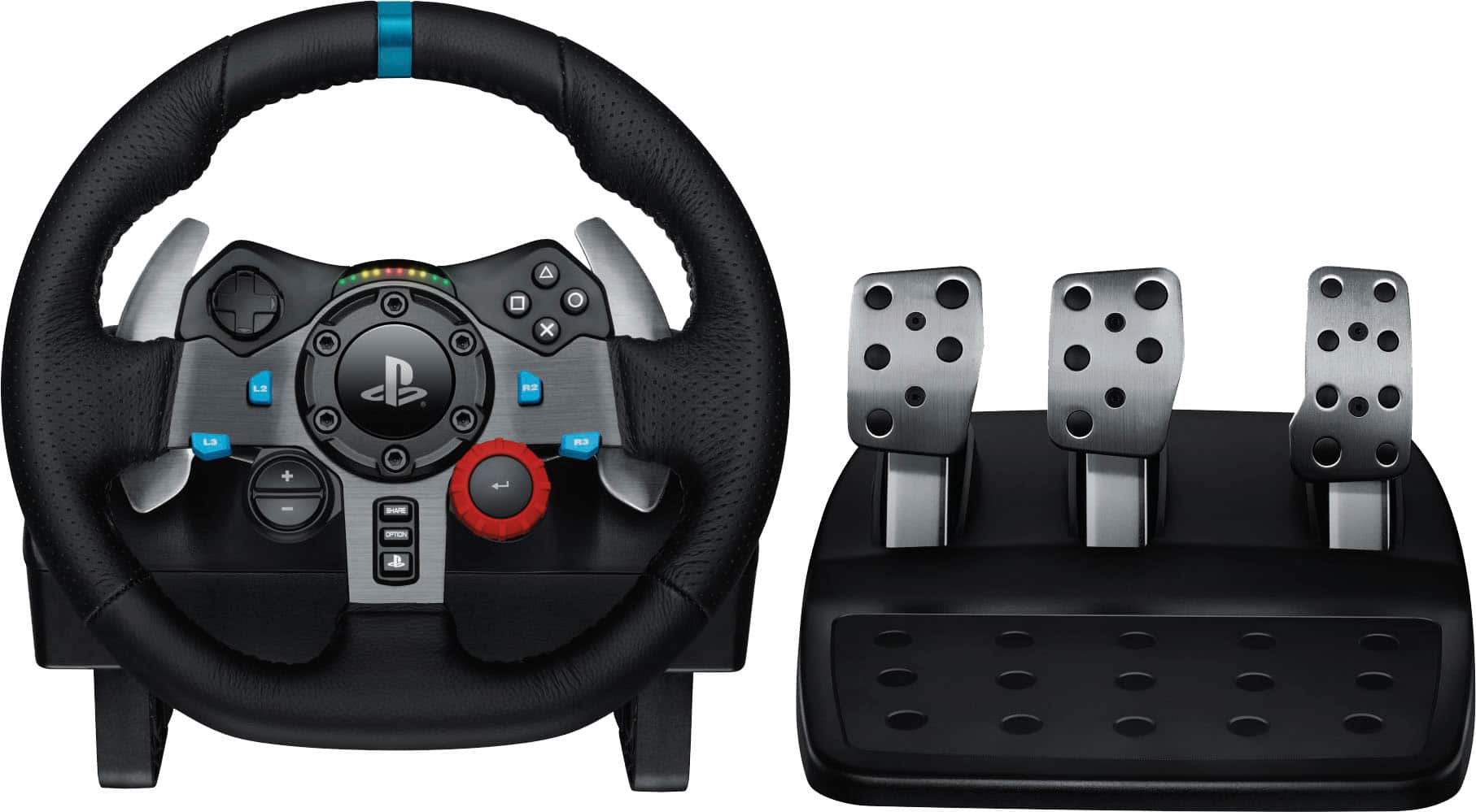 Logitech G29 Driving Force Racing Wheel and Floor Pedals for PS5