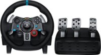 Logitech - G29 Driving Force Racing Wheel and Floor Pedals for PS5, PS4, PC, Mac - Black - Front_Zoom
