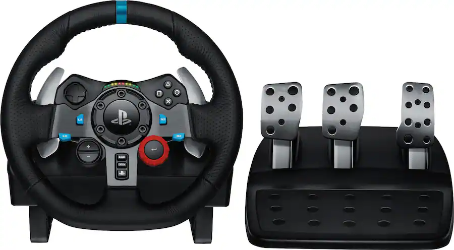 Logitech G29 Driving Force Racing Wheel and Floor Pedals for PS5, PS4 ...