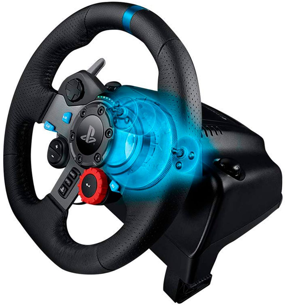 Logitech G29 Driving Force Racing Wheel and Floor Pedals for PS5 