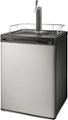 Angle Zoom. Insignia™ - 5.6 Cu. Ft. 1-Tap Beverage Cooler Kegerator - Stainless steel.