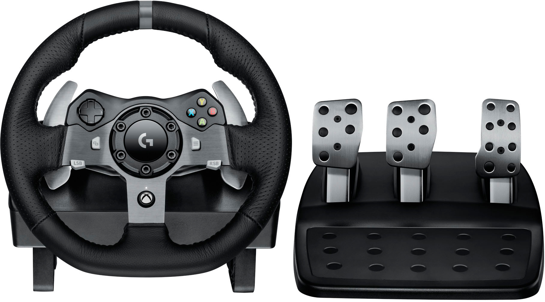 Televisie kijken metriek films Logitech G920 Driving Force Racing Wheel and pedals for Xbox Series X|S,  Xbox One, PC Black 941-000121 - Best Buy