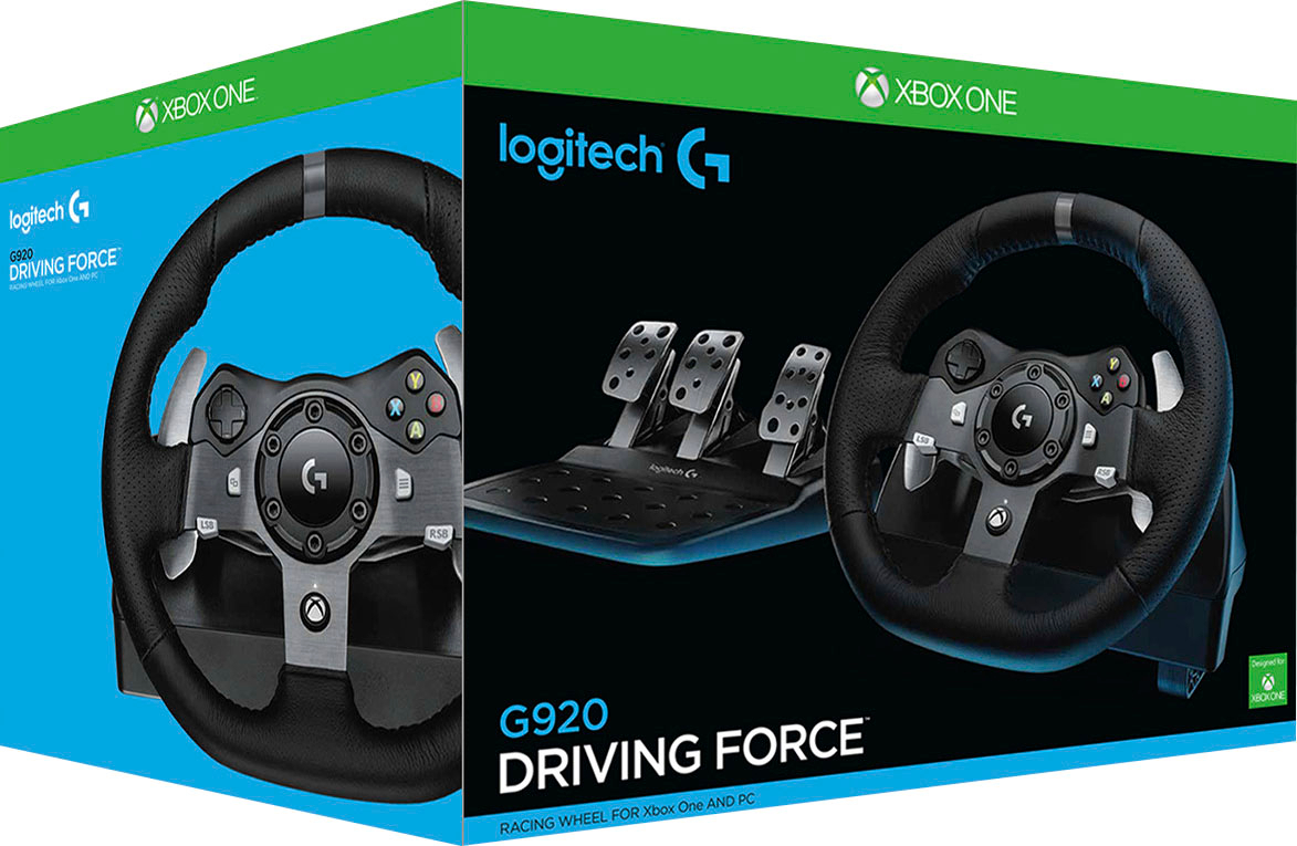 Logitech G920 Driving Force Racing Wheel and pedals for Xbox Series X|S, Xbox One, PC Black 941-000121 - Best Buy