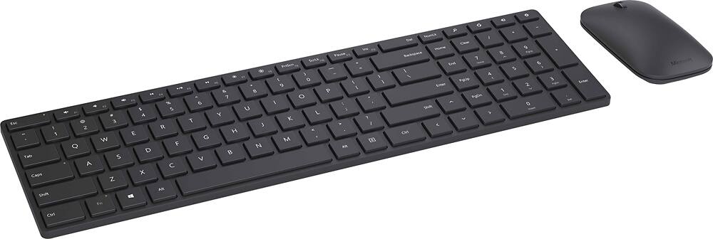 Angle. Microsoft - Designer Bluetooth Wireless Keyboard and Mouse Bundle - Black.