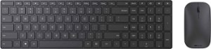 Microsoft - Designer Bluetooth Wireless Keyboard and Mouse Bundle - Black - Front_Zoom