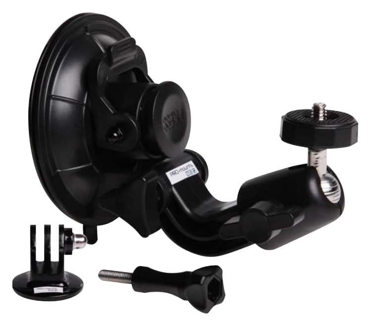 Angle. PRO-mounts - Suction Cup Mount - Black.