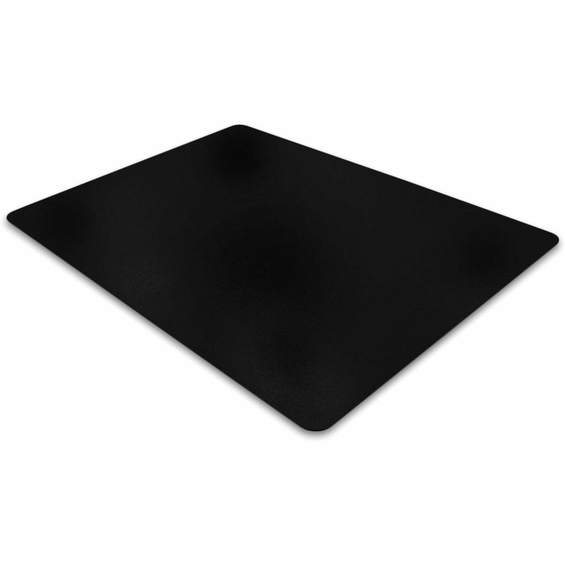 Alt View 17. Floortex - Advantagemat Black Vinyl Rectangular Chair Mat for Carpets - 29.5'' x 47'' - Black.