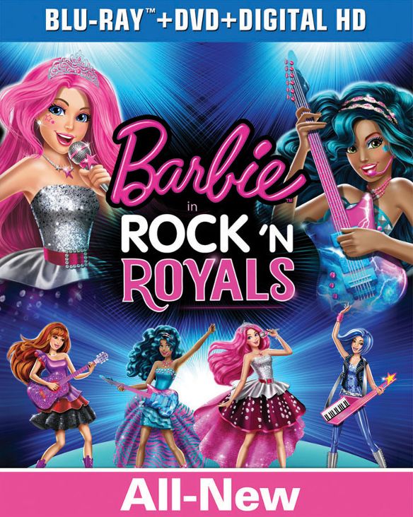  Barbie in Rock 'N Royals [Includes Digital Copy] [UltraViolet] [Blu-ray/DVD] [2 Discs] [2015]