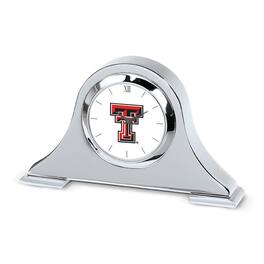Jardine - Texas Tech Red Raiders Napoleon Desk Clock - Silver