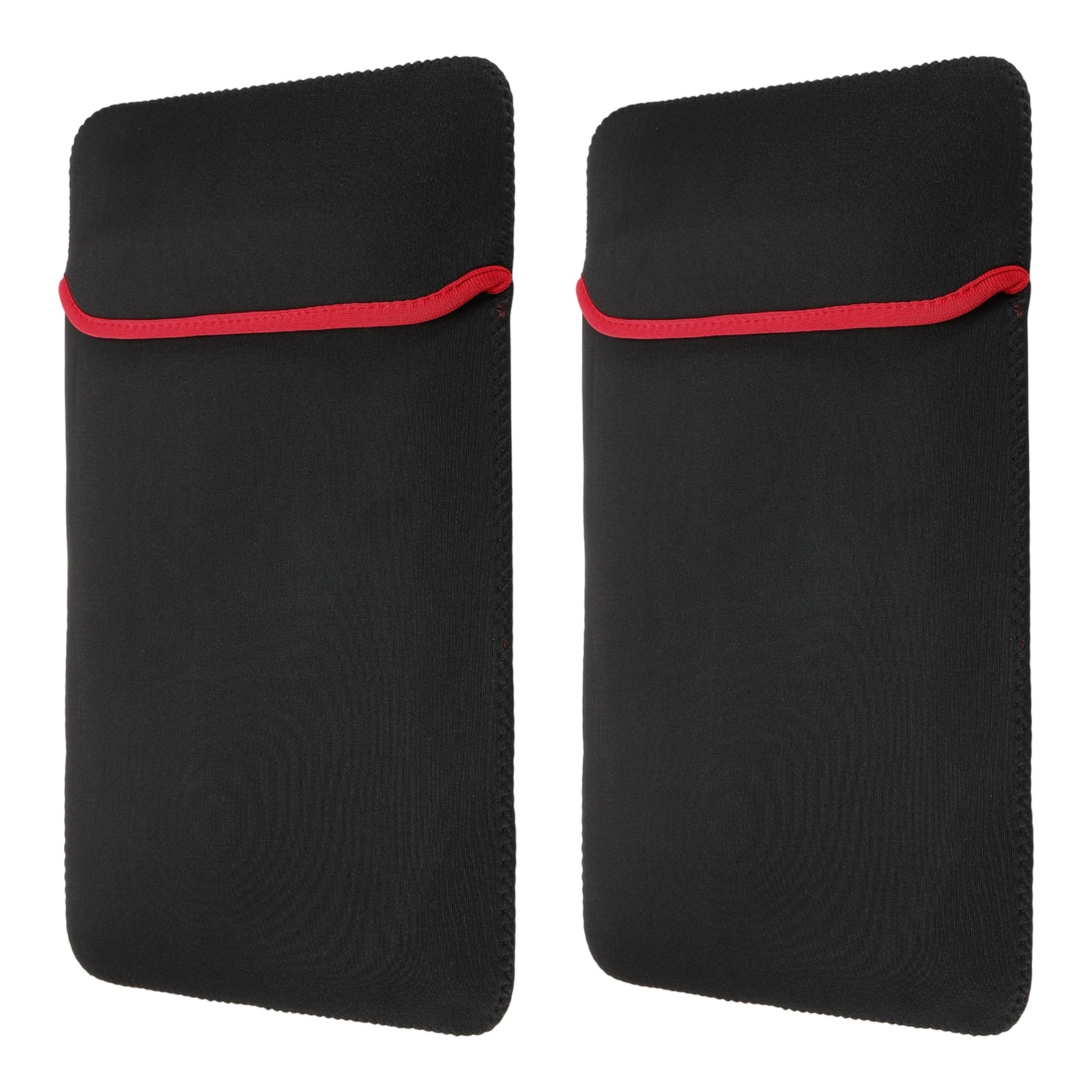 Unique Bargains - 2pcs Laptop Case - Soft Computer Sleeve Carrying Bag, Shockproof Protective Cover for 14" Notebook - Red-Black