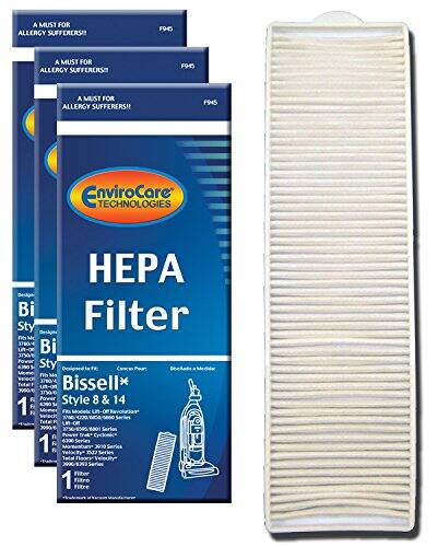 A MUST FOR ALLERGY SUFFERERS  
F96  
A MUST FOR ALLERGY SUFFERERS  
F96  
A MUST FOR ALLERGY SUFFERERS  
F96  

EnviroCare TECHNOLOGIES  
HEPA Filter  

Bissell*  
Style 8 & 14  

1 Filter  
1 Filter  
1 Filter  

Bi  
Sty  
Bi  
Sty  
Bi  
Sty  

Designed for:  
Bissell*  
Style 8 & 14  
1 Filter  

Designed for:  
Bissell*  
Style 8 & 14  
1 Filter  

Designed for:  
Bissell*  
Style 8 & 14  
1 Filter  

Designed for:  
Bissell*  
Style 8 & 14  
1 Filter  

Designed for:  
Bissell*  
Style 8 & 14  
1 Filter  

Designed for:  
Bissell*  
Style 8 & 14  
1 Filter  

Designed for:  
Bissell*  
Style 8 & 14  
1 Filter  

Designed for:  
Bissell*  
Style 8 & 14  
1 Filter  

Designed for:  
Bissell*  
