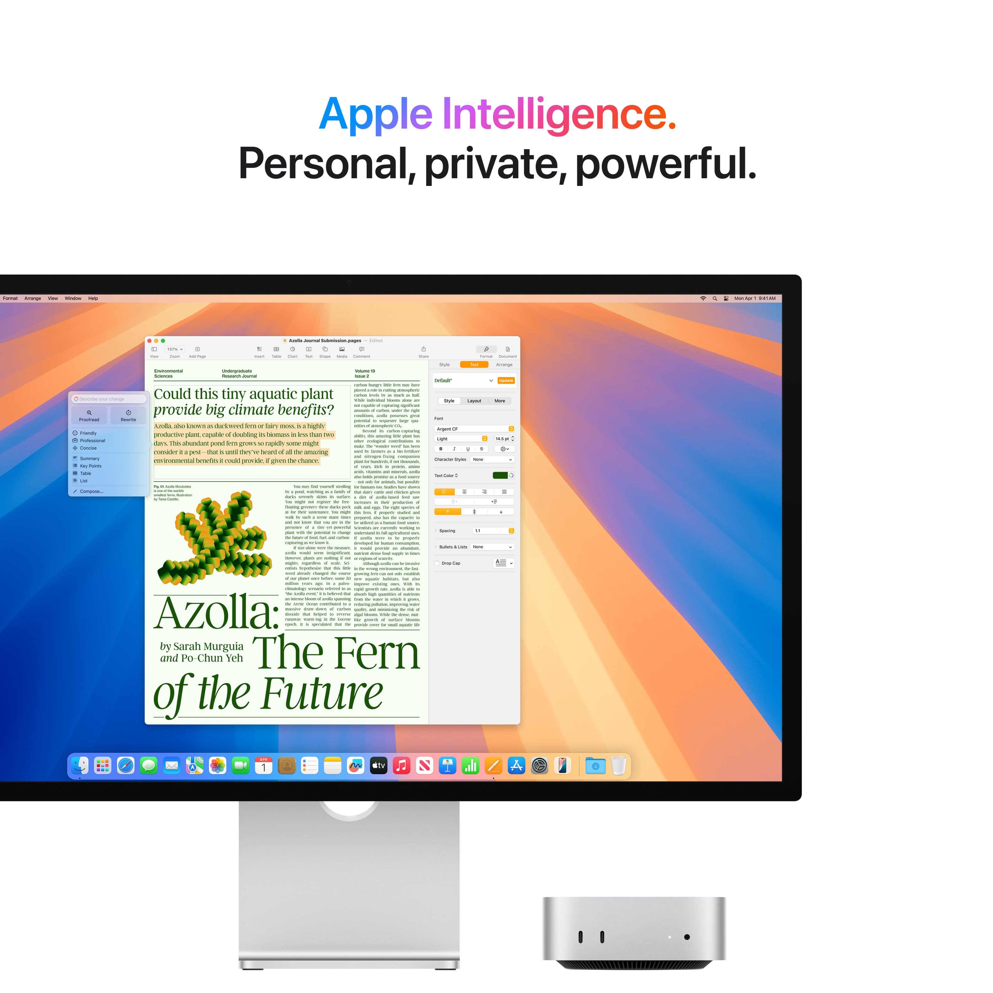 Apple Intelligence. Personal, private, powerful. - : : : : | | - I - - | I | - - - - I : - : | I | : I Could this tiny aquatic plant : | I | | provide big climate benefits? | | I I | | -raie - - ..w - . mnes I prsarto po mpa uhling - - - I - aezaen | - frs C- mp - mphe | md - - - Tad - - an/ie I : : : I - - -ee - ae : | I I E - : - - : : : - -. -- - - | : I I I - I I 1 - : : : | | | I - : : 1 | | - : | I I I I : | I : | | : | | I | I | : | : : I 1 : Azolla: | i | : | | I : | : I I by Sarah Murguia avad PO Chun Yeh The Fern of the Future BV T N A