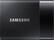 Front. Samsung - T1 1000GB External Serial ATA Portable Solid State Drive - Black.