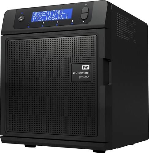 Angle Standard. WD - Sentinel 8TB Small Office Storage Server - Black.