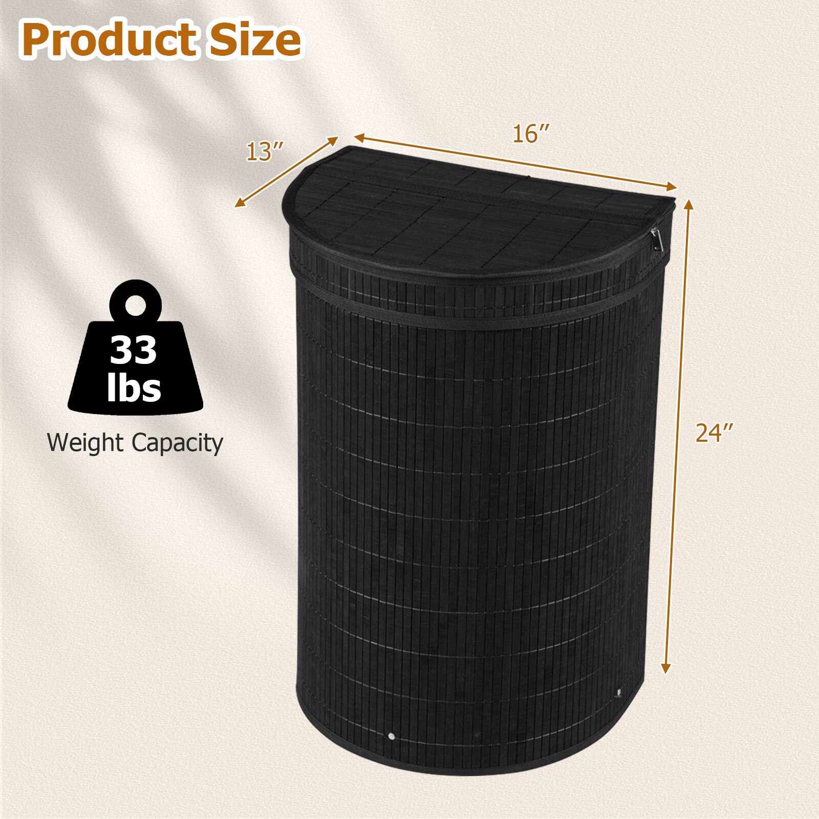 Product Size
13" x 16" x 24"
33 lbs Weight Capacity