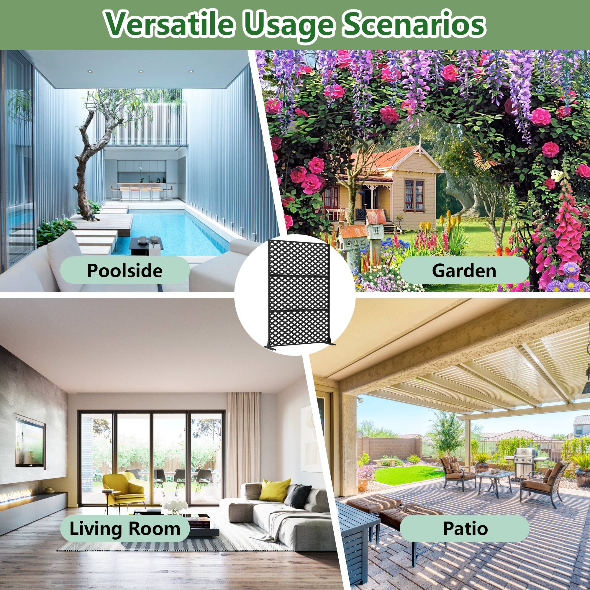 Versatile Usage Scenarios

- Poolsid
- Garden
- Living Room
- Patio