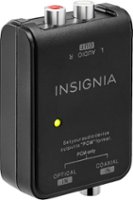 Insignia™ - Optical/Coaxial Digital-to-Analog Audio Converter - Black - Angle_Zoom