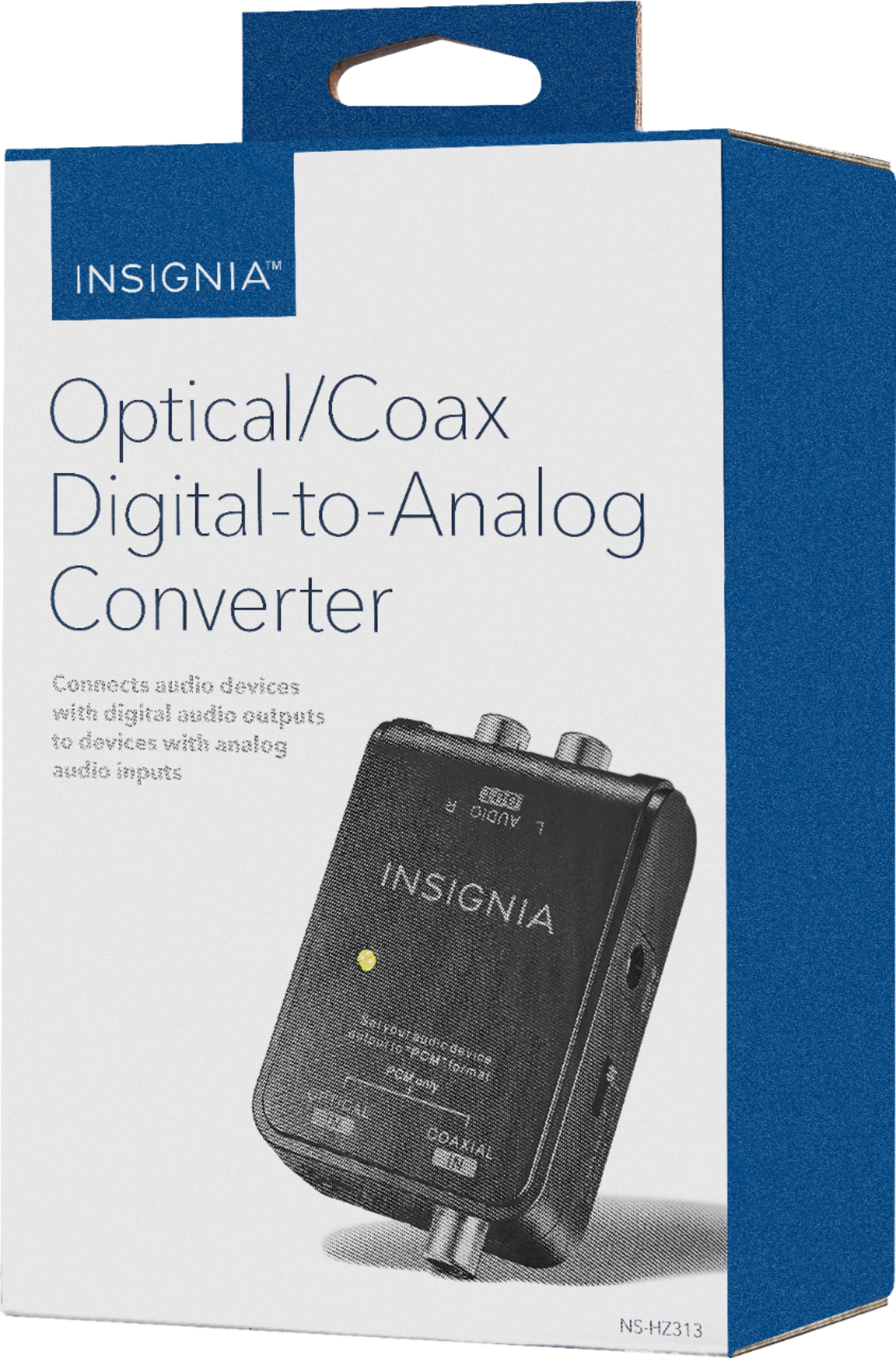 Alt View 13. Insignia™ - Optical/Coaxial Digital-to-Analog Audio Converter - Black.