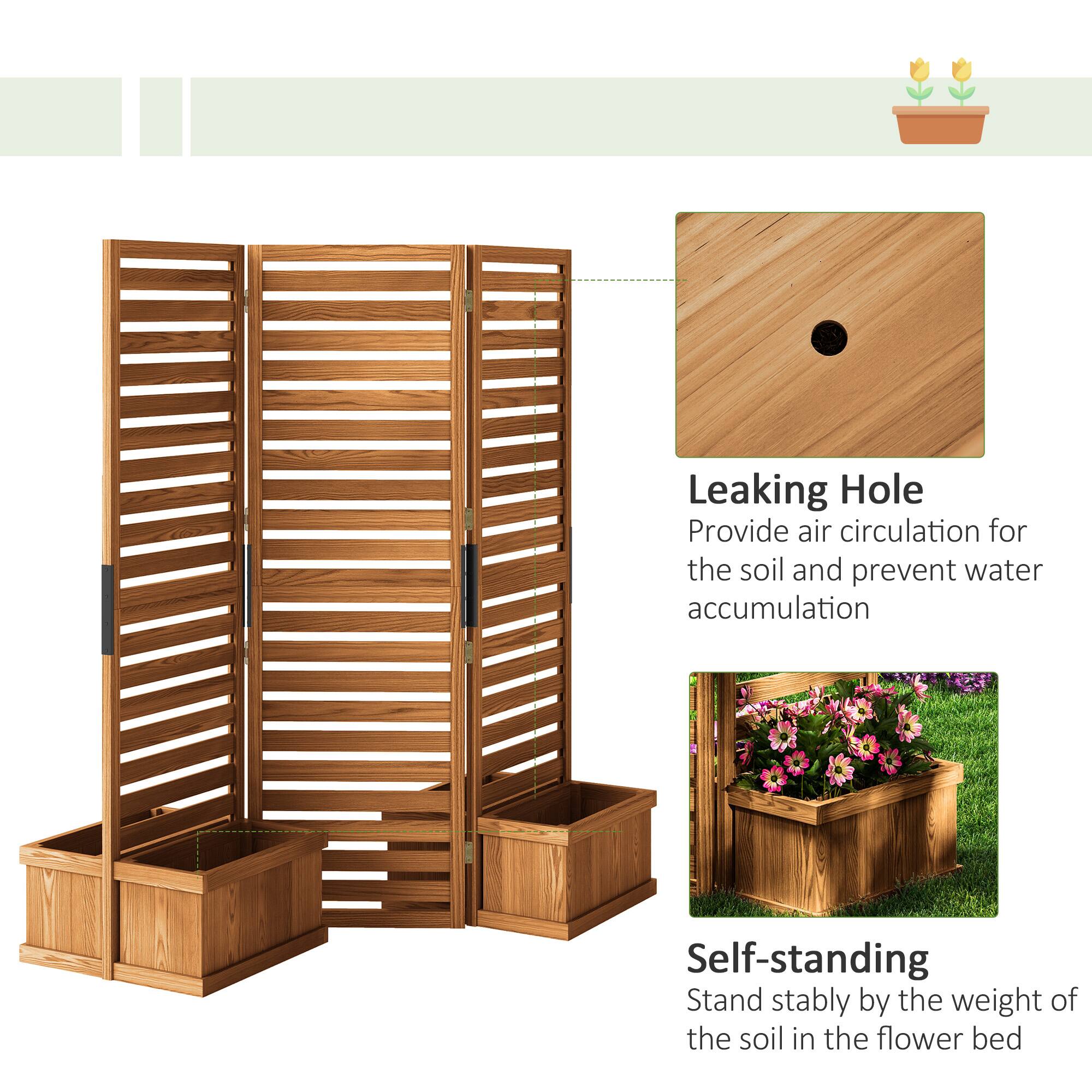 Leaking Hole  
Provide air circulation for the soil and prevent water accumulation  

Self-standing  
Stand stably by the weight of the soil in the flower bed
