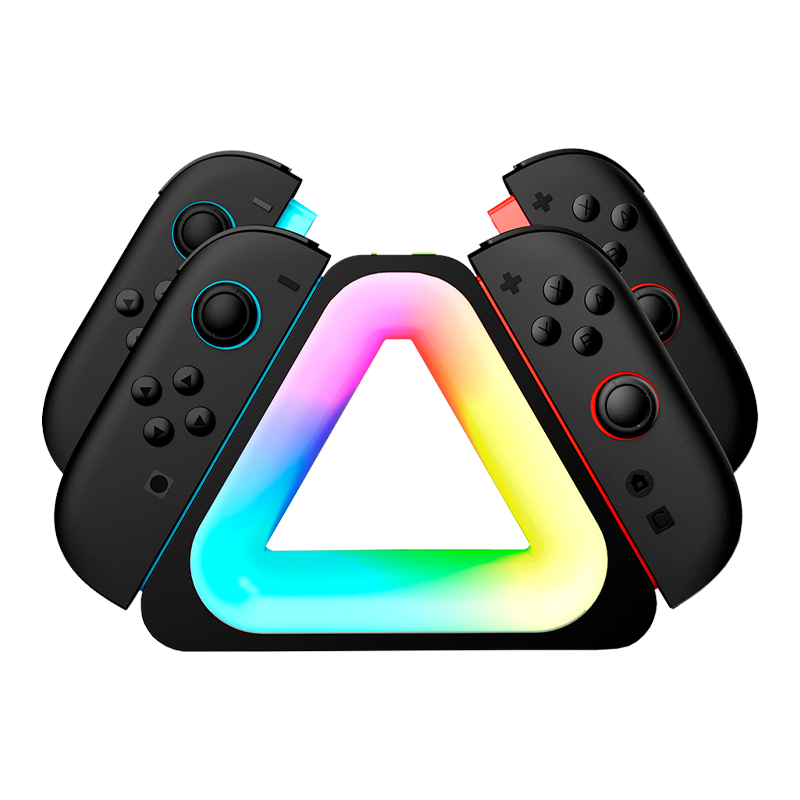 i-Blason - Joy-Con Charging Station for Nintendo Switch 2 – Charges 4 Controllers, LED Indicator, Type-C - Black