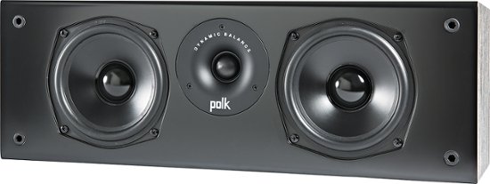 Polk Audio - Dual 5.25" 2-Way Center-Channel Loudspeaker - Black - Front_Zoom