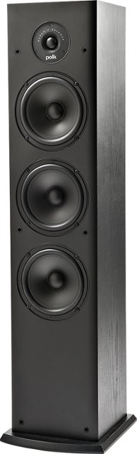 Front Zoom. Polk Audio T50 150 Watt Home Theater Floor Standing Tower Speaker (Single) - Amazing Sound | Dolby and DTS Surround - Black.