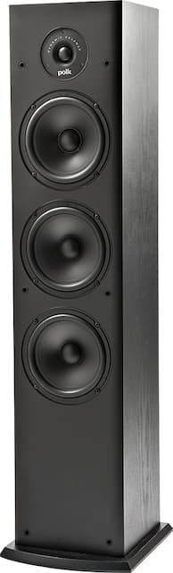 Polk Audio T50 150 Watt Home Theater Floor Standing Tower Speaker Single Amazing Sound Dolby And Dts Surround Black T50 Best Buy
