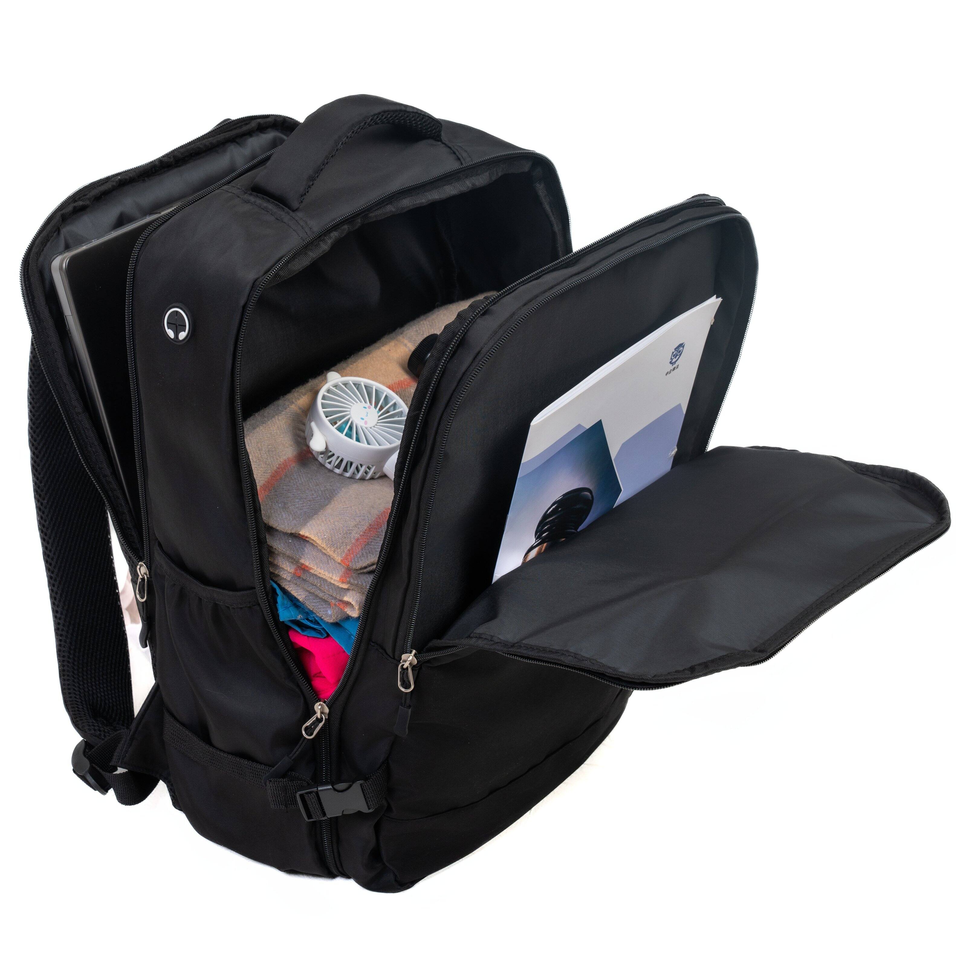 Alt View 3. LOVMOR - Lovmor 9-Piece ABS+PC Hardshell Luggage Set  TSA  Black - Black.