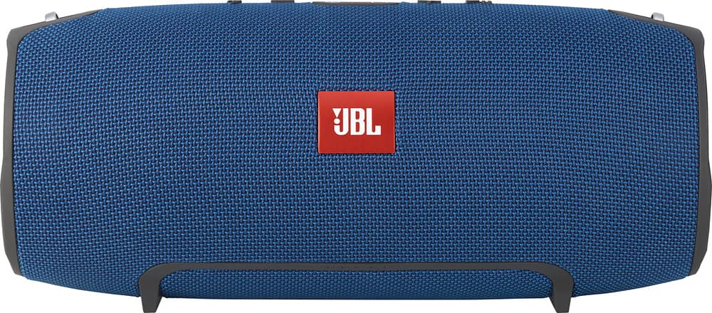Front. JBL - Xtreme Portable Bluetooth Speaker - Blue.